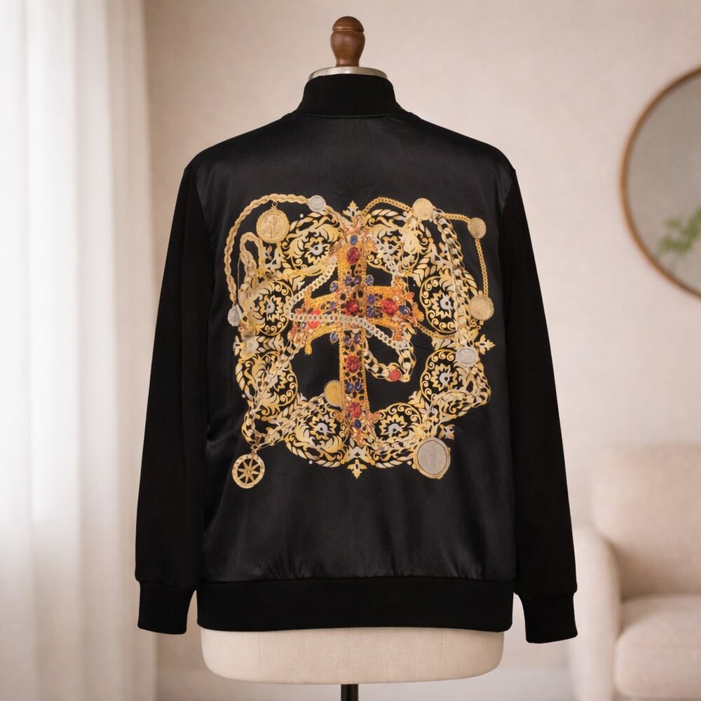 Antthony Originals Black Zip Jacket Size M - Picture 2 of 9